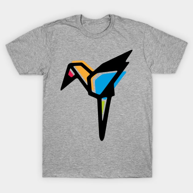 Rainbow Anigami Crane T-Shirt by XOOXOO